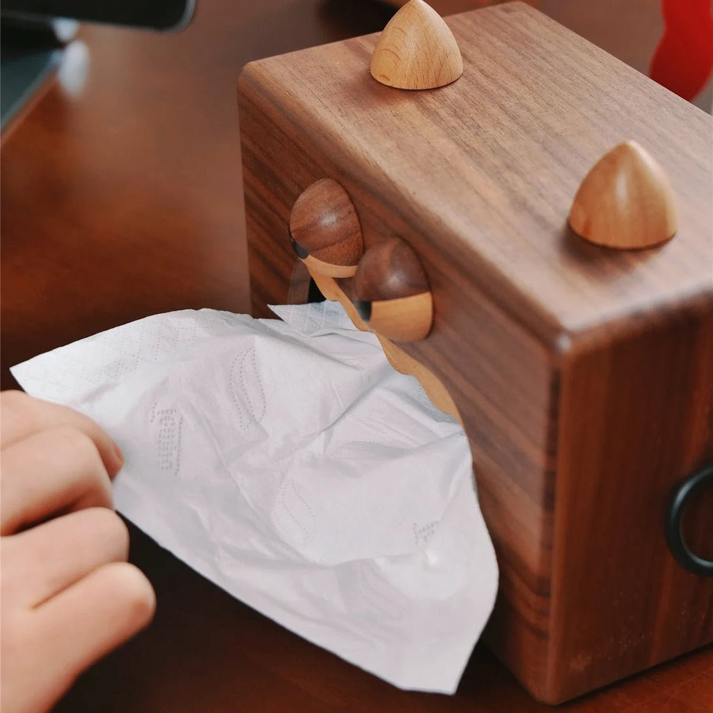 Creative Walnut Wooden Tissue Box