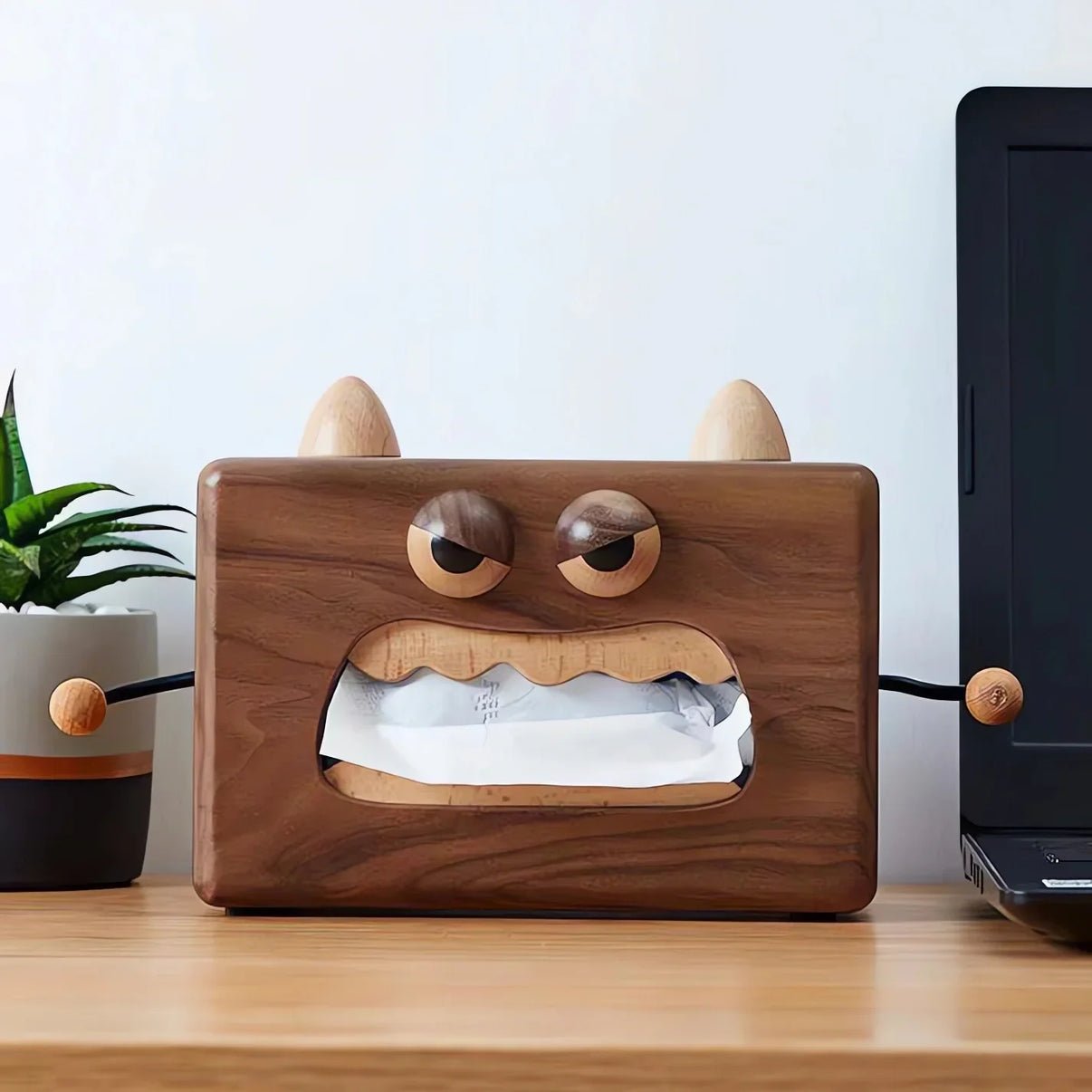 Creative Walnut Wooden Tissue Box