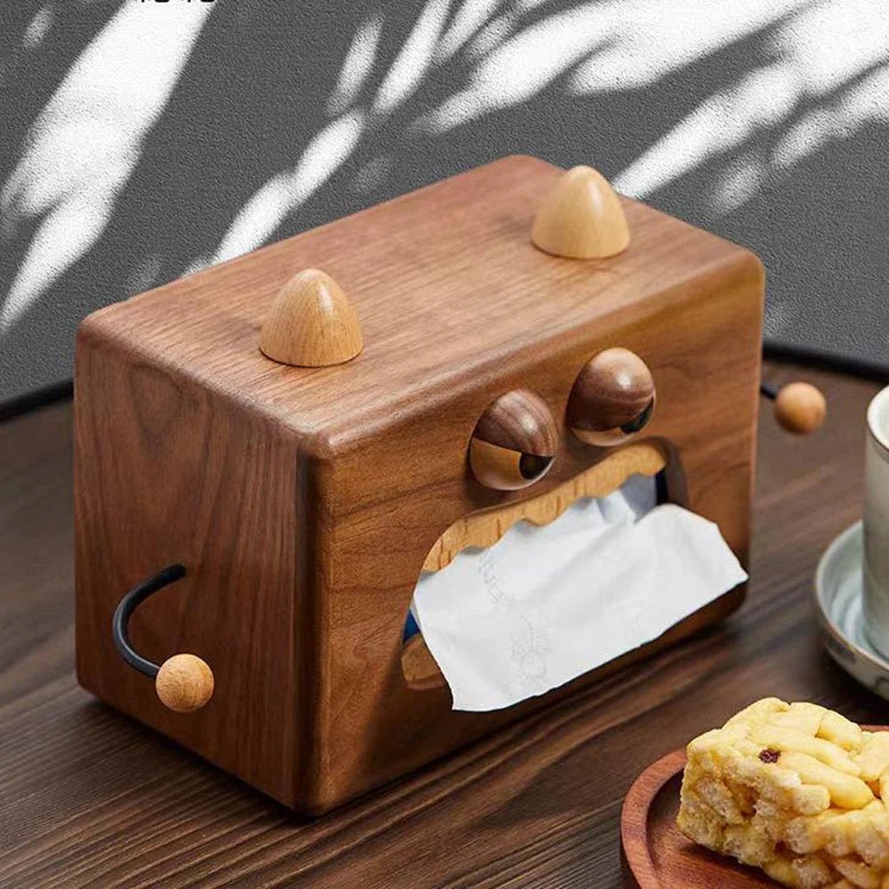 Creative Walnut Wooden Tissue Box