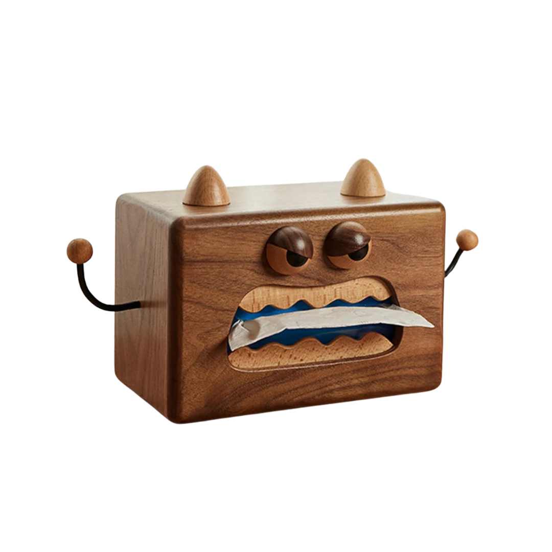 Creative Walnut Wooden Tissue Box