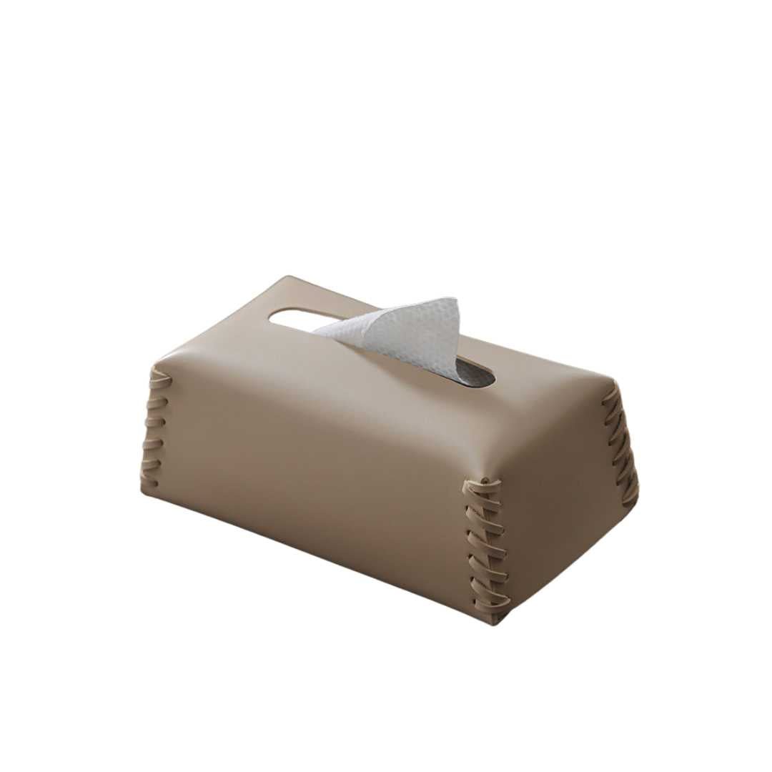 High-End Leather Tissue Holder