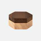 Handcrafted Two-Tone Wooden Ashtray