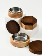 Handcrafted Two-Tone Wooden Ashtray