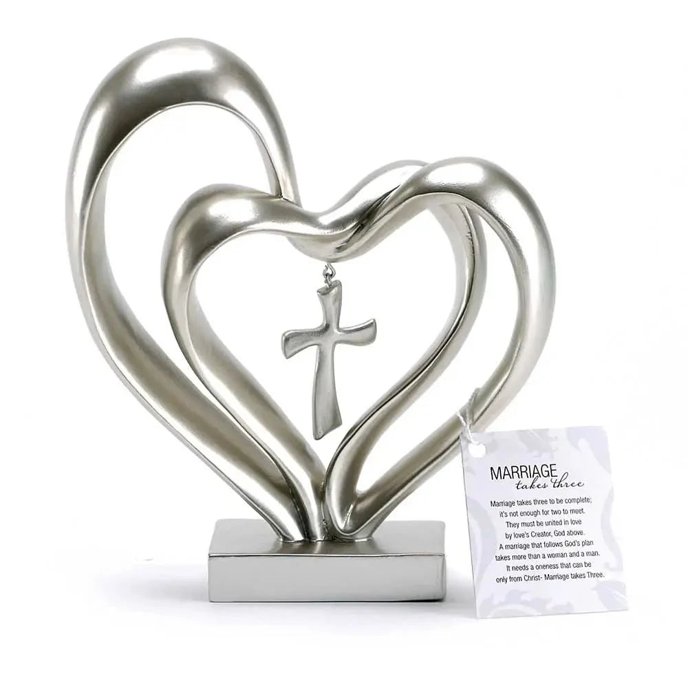 Heart and Cross Table Decoration