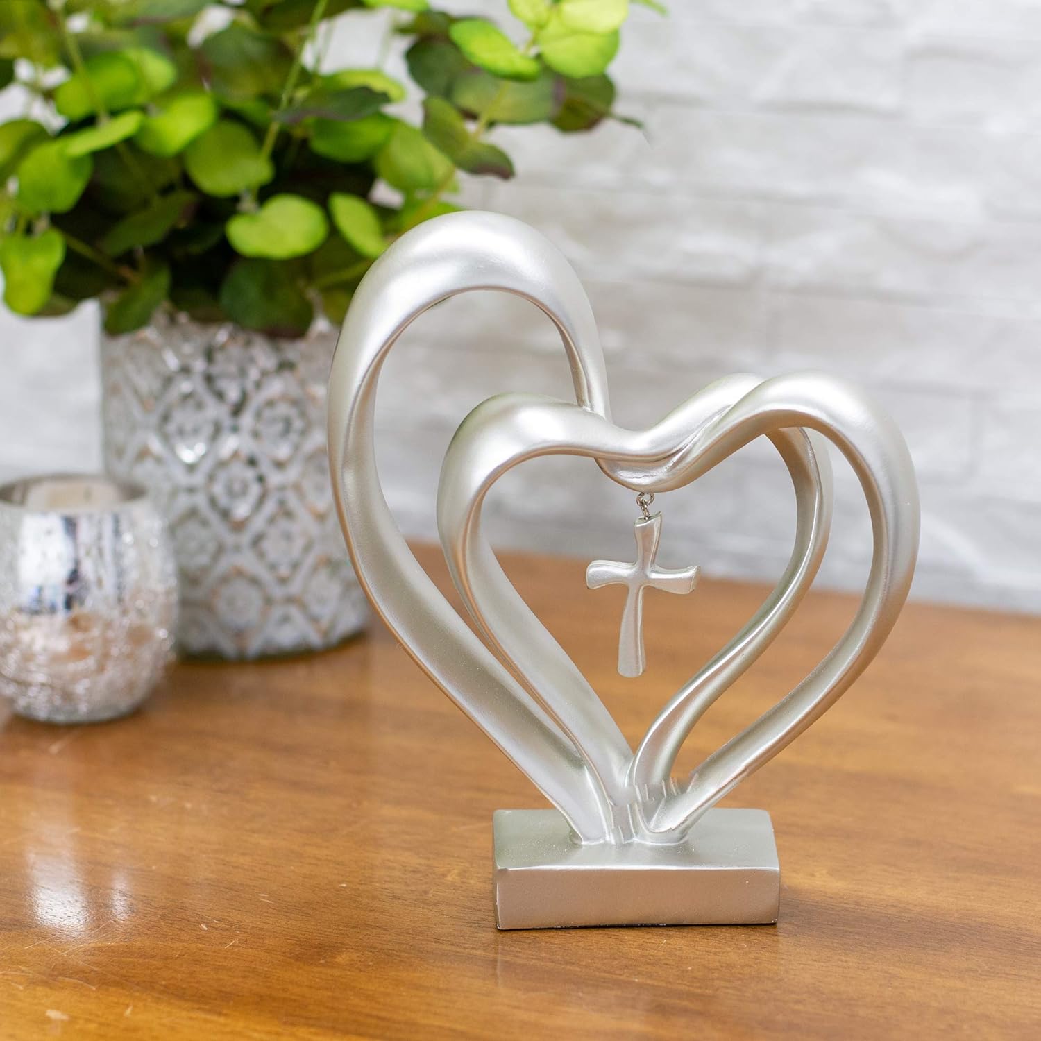 Heart and Cross Table Decoration