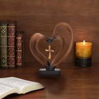 Heart and Cross Table Decoration