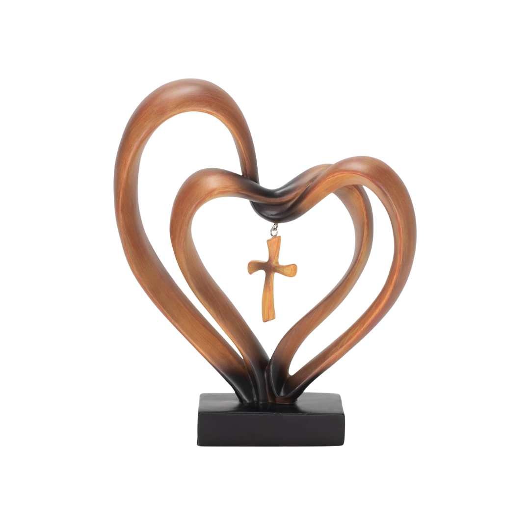 Heart and Cross Table Decoration