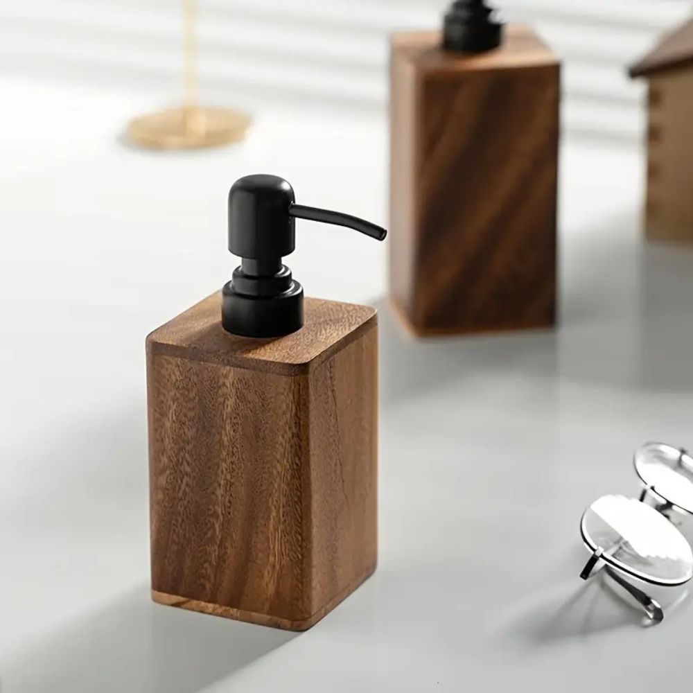 Valina Walnut Soap & Lotion Dispenser