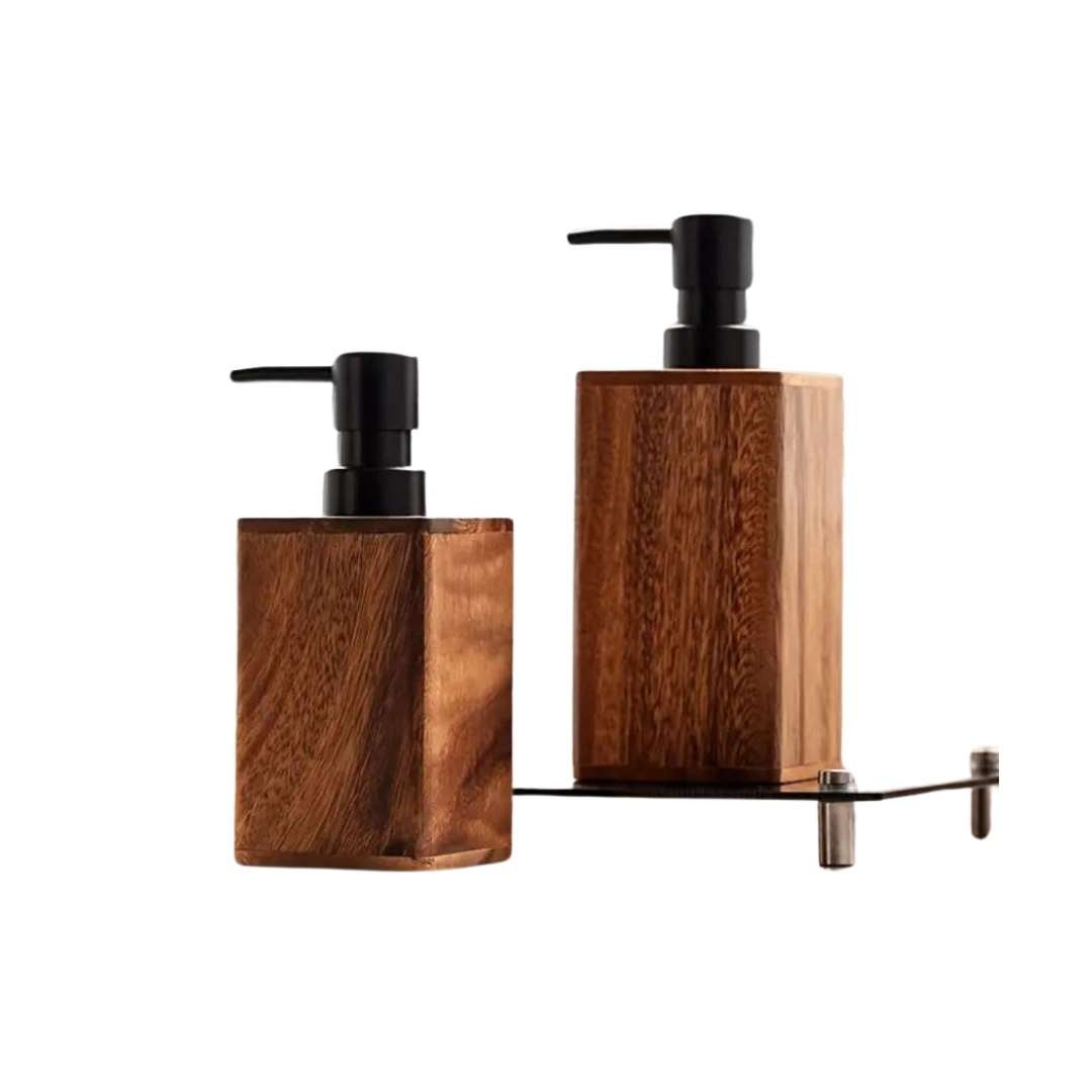 Valina Walnut Soap & Lotion Dispenser