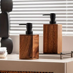 Valina Walnut Soap & Lotion Dispenser