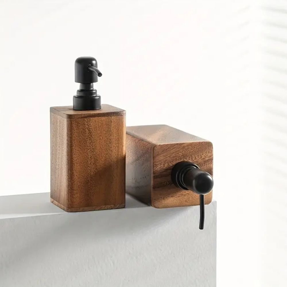 Valina Walnut Soap & Lotion Dispenser