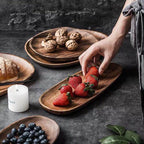 Sylvana Acacia Wood Serving Bowl Set | 5 Pieces for Snacks and Treats