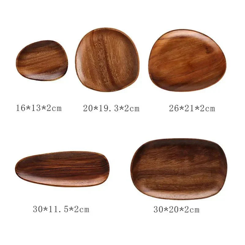 Sylvana Acacia Wood Serving Bowl Set | 5 Pieces for Snacks and Treats