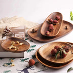 Sylvana Acacia Wood Serving Bowl Set | 5 Pieces for Snacks and Treats