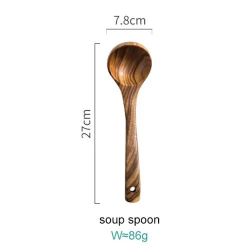 High-Quality Acacia Wood Kitchen Gadget Set