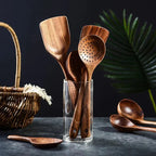 High-Quality Acacia Wood Kitchen Gadget Set