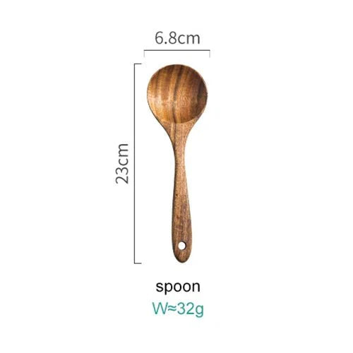 High-Quality Acacia Wood Kitchen Gadget Set