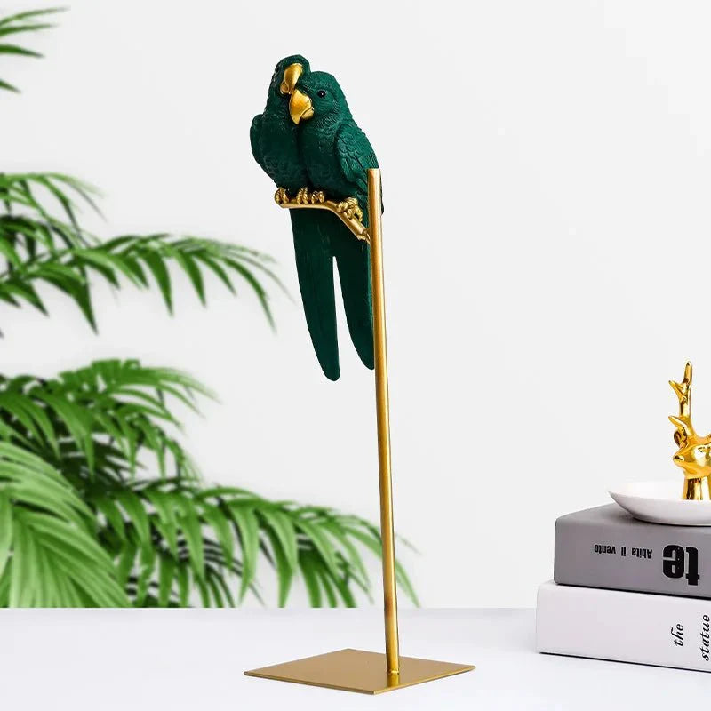 Whispering Wings | Resin Parrot Duo