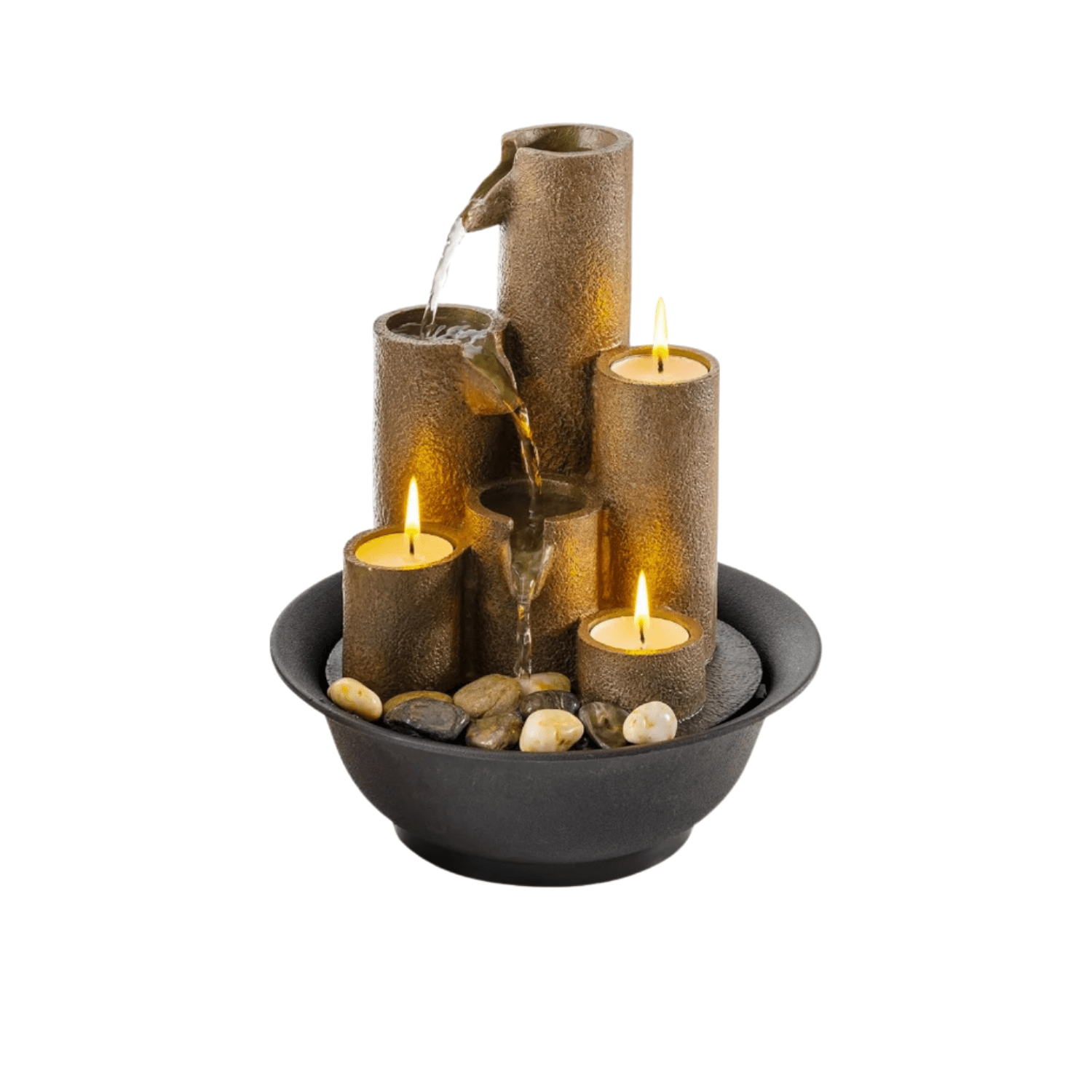 Decorative Resin Cascade & Candle Holder