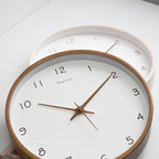Minimalist Wooden Walnut Wall Clock