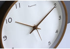 Minimalist Wooden Walnut Wall Clock