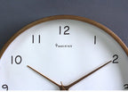 Minimalist Wooden Walnut Wall Clock