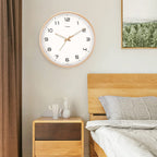 Minimalist Wooden Walnut Wall Clock