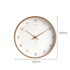 Minimalist Wooden Walnut Wall Clock