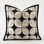 Designer Black Geometric Cushion Cover