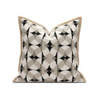 Designer Black Geometric Cushion Cover
