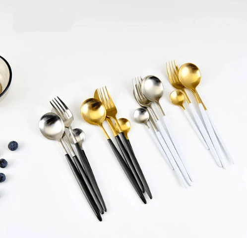 Stainless Steel Gold & Silver Elegant Dining