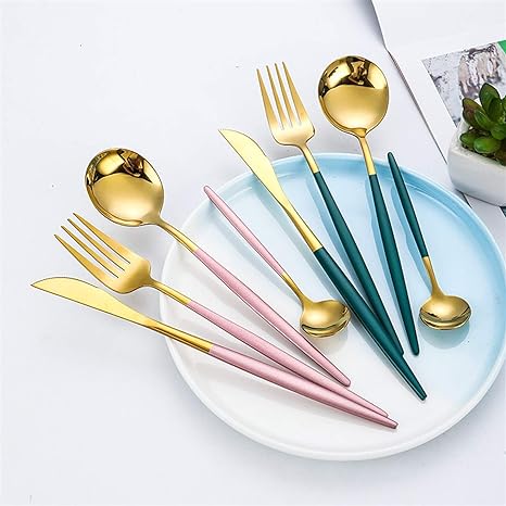 Stainless Steel Gold & Silver Elegant Dining
