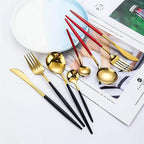 Stainless Steel Gold & Silver Elegant Dining