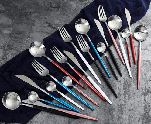 Stainless Steel Gold & Silver Elegant Dining