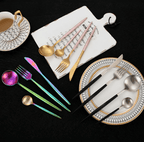 Stainless Steel Gold & Silver Elegant Dining