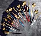 Stainless Steel Gold & Silver Elegant Dining