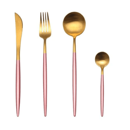 Stainless Steel Gold & Silver Elegant Dining