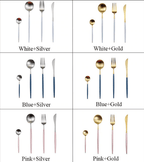 Stainless Steel Gold & Silver Elegant Dining