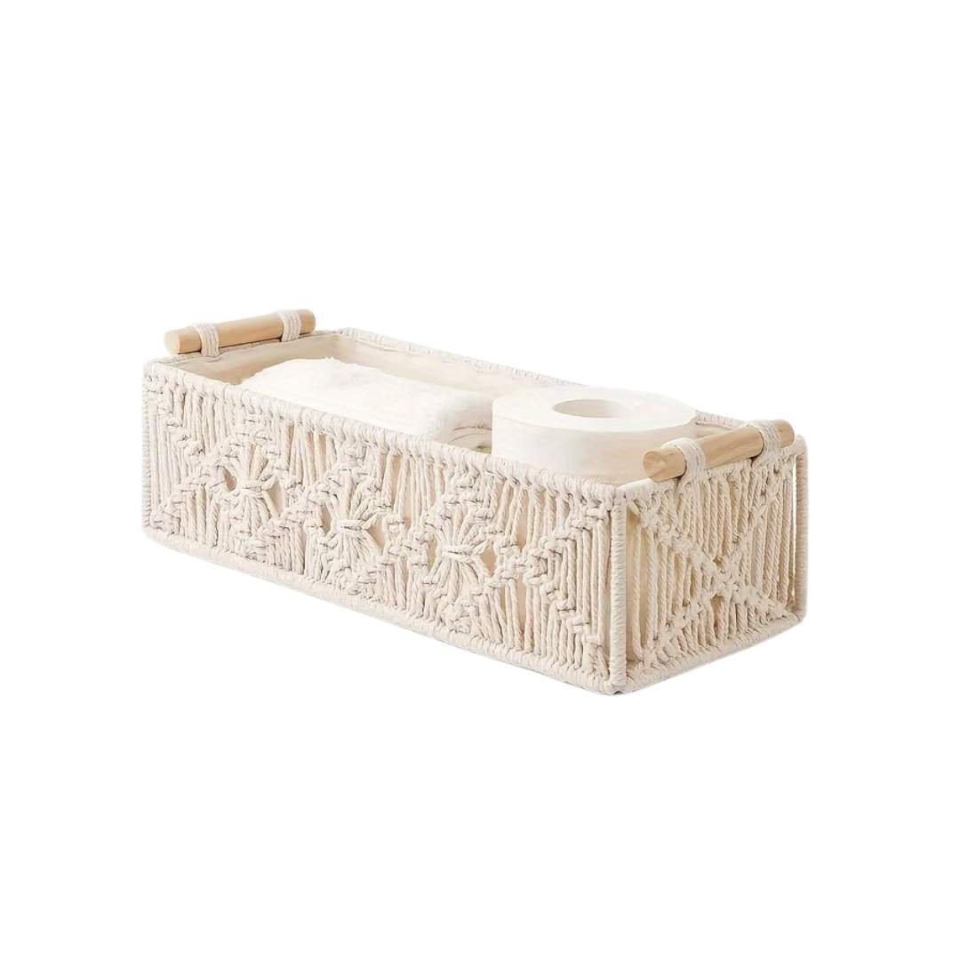 Handwoven Cotton Storage Basket