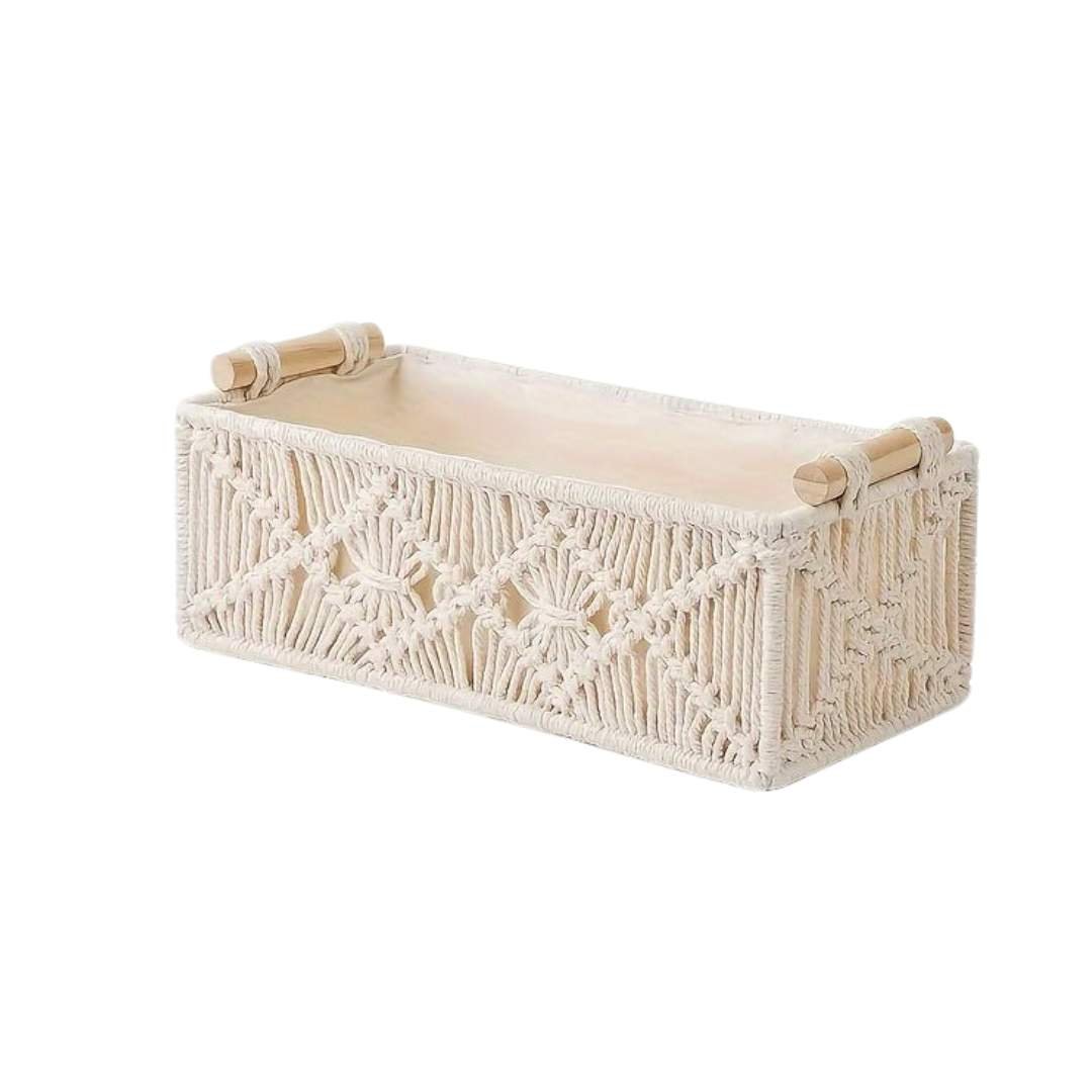 Handwoven Cotton Storage Basket