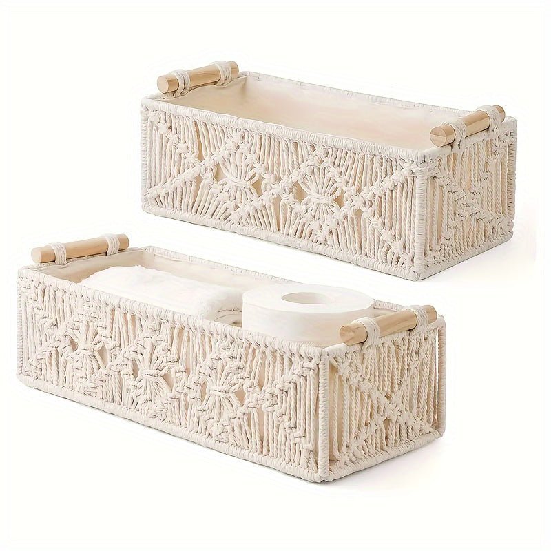 Handwoven Cotton Storage Basket