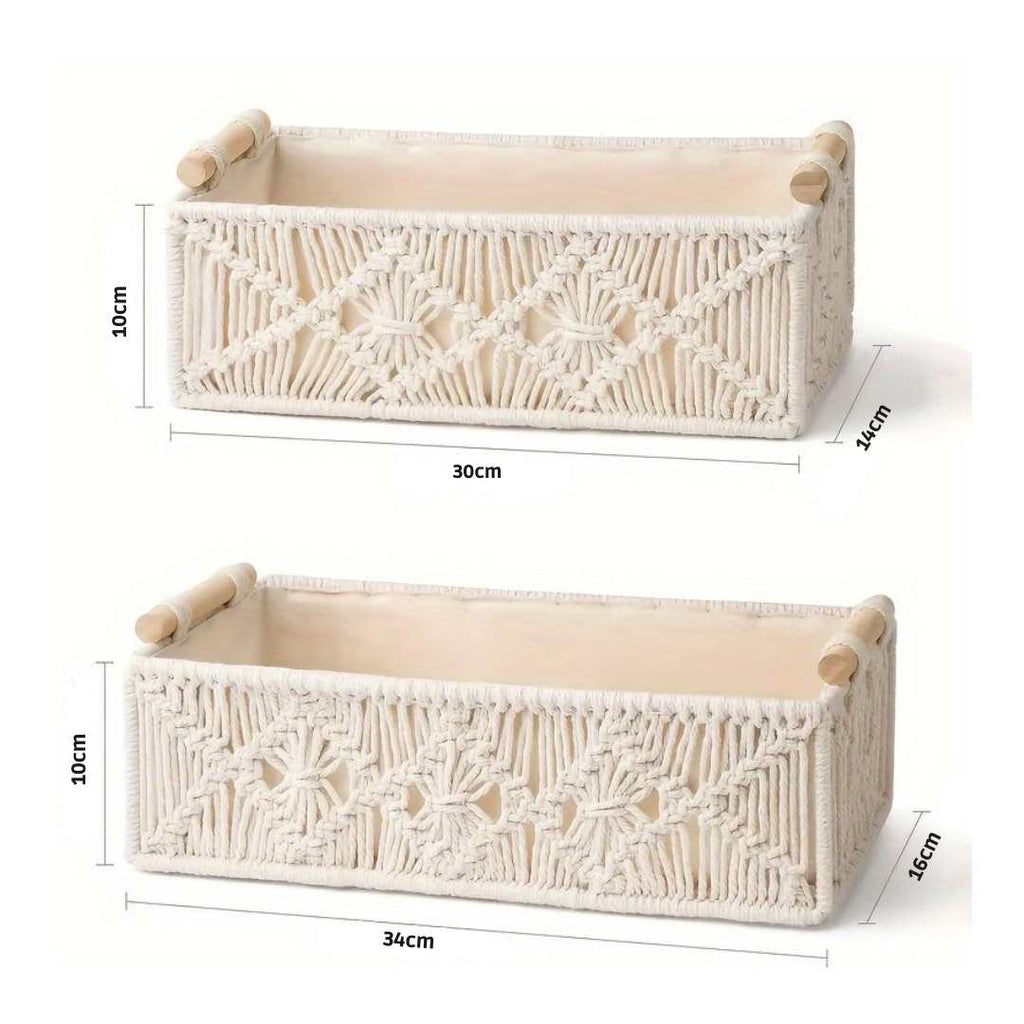 Handwoven Cotton Storage Basket