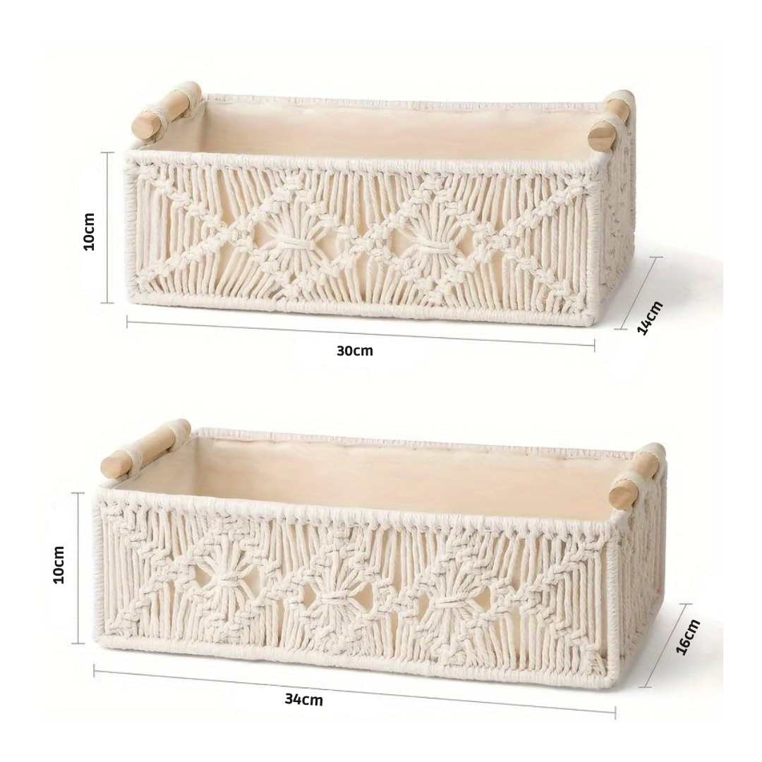 Handwoven Cotton Storage Basket