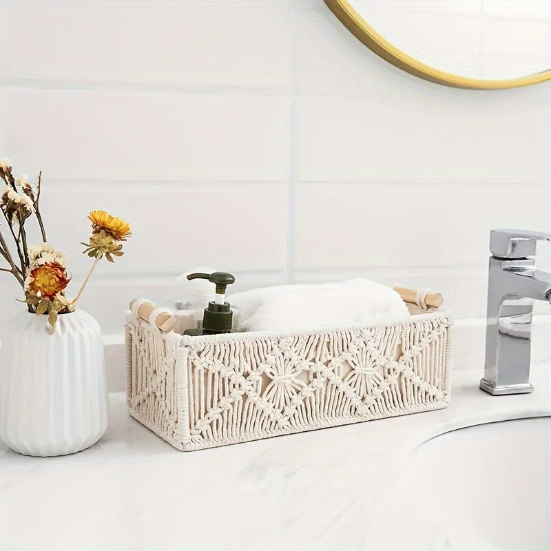 Handwoven Cotton Storage Basket