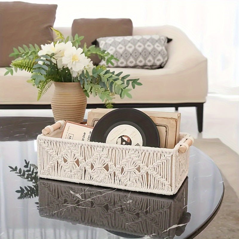 Handwoven Cotton Storage Basket