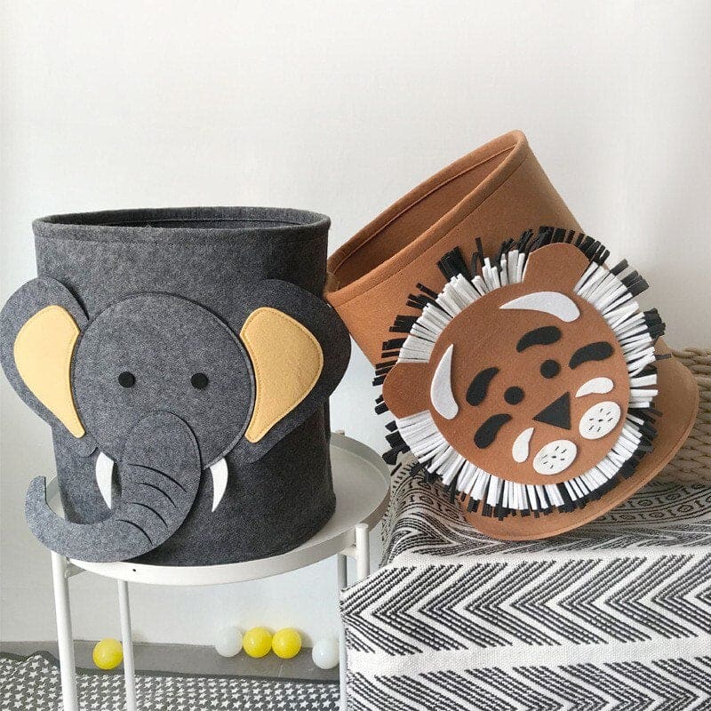 Fabric Animal Storage Baskets | Kids’ Room Organizer