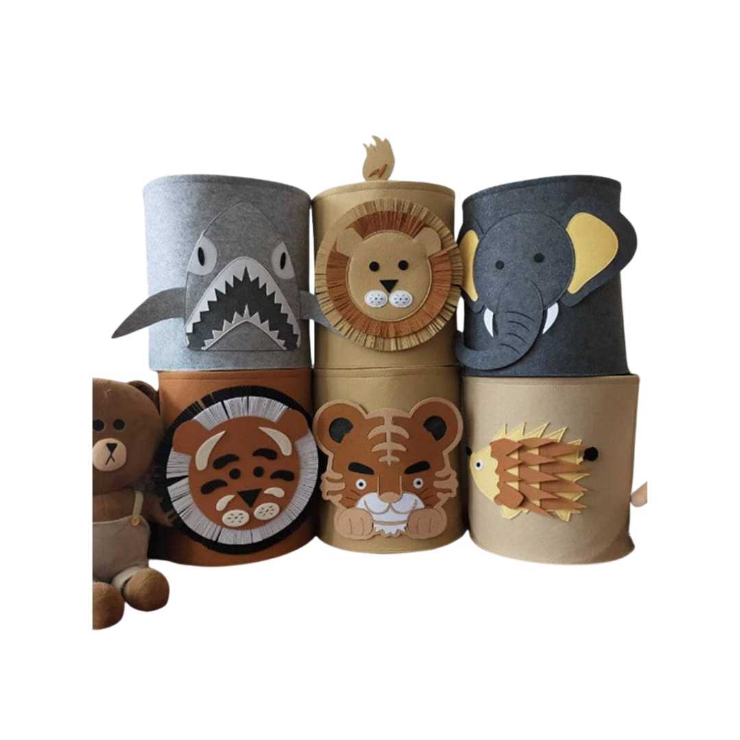Fabric Animal Storage Baskets | Kids’ Room Organizer