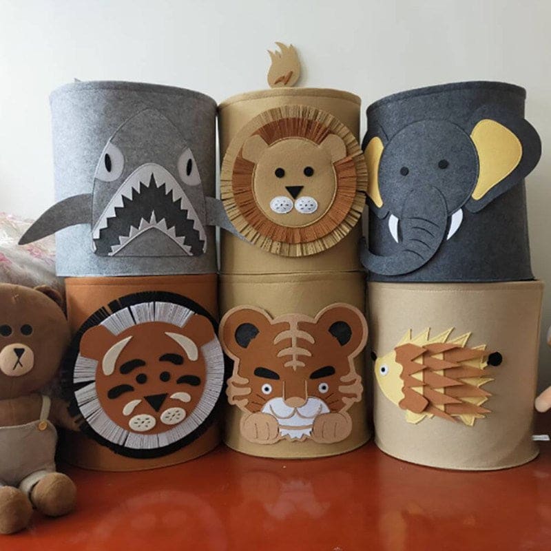 Fabric Animal Storage Baskets | Kids’ Room Organizer