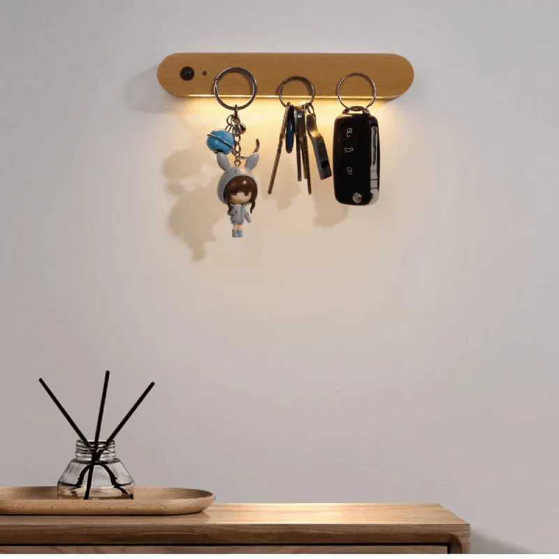 Magnetic Key Holder with LED Light Motion Sensor