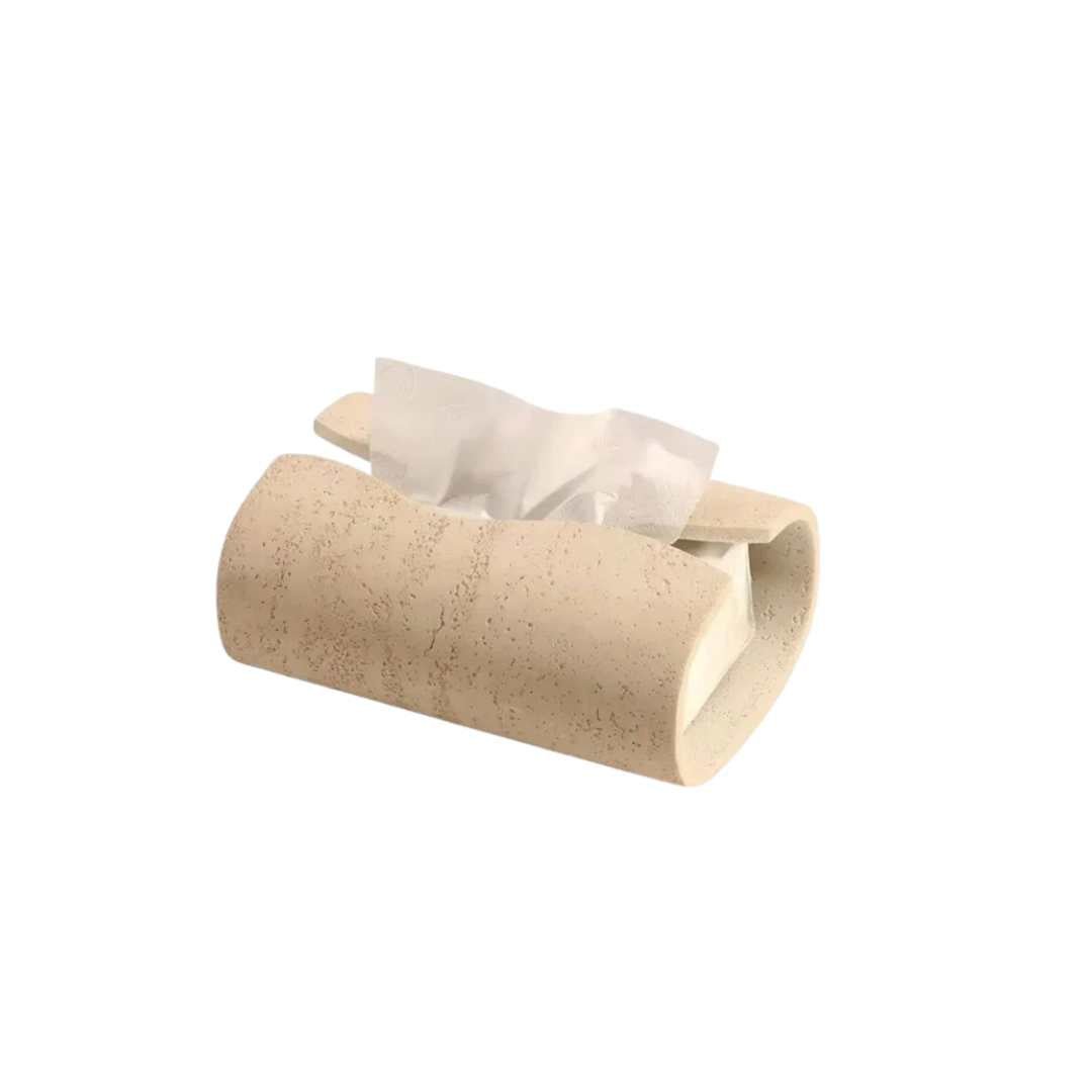 Designer Handcrafted Stone Tissue Holder